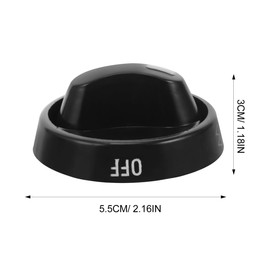 4 Pcs Universal Gas Stove Control Knobs - Easy Replacement for Cooktop, Range, and Burner - Smooth Operation and Sturdy Plastic Material - Black