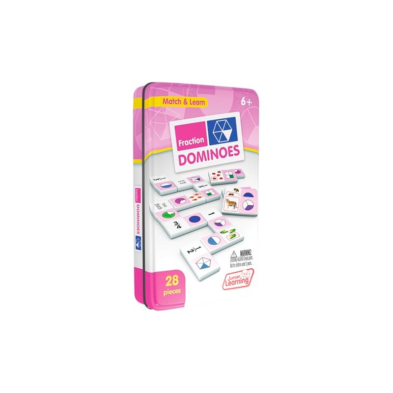 Junior Learning Fraction Dominoes Educational Action Games