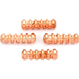 15g Bali Octagon Tube Beads Copper Plated 23mm Approx 4