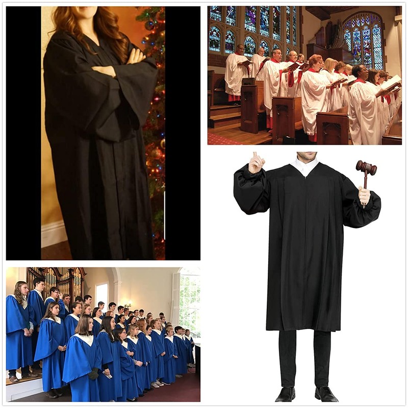 Herrenbek Matte Choir Robe for Church Judge Robes Costumes Pulpit