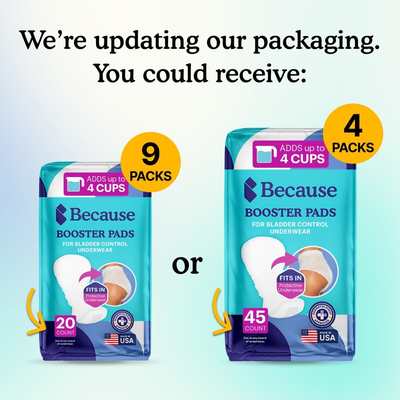Because Overnight Booster Pads Fit All Adult Diapers, Helps Keep