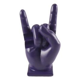 Sarini Lustiger Ständer Für Drumsticks Aus Harz, Aufbewahrung, Hand-Drumsticks-Halter, Rock-Hand-Display-Rack, Lustiges Geschenk Für Schlagzeuger, Lila