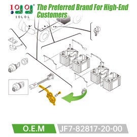 10L0L Golf Cart Stop Switch - Replacement Accelerator Micro Switch for Yamaha G14 G16 G19 G20 G21 G22/Drive Gas & Electric Golf Carts - JF7-82817-20-00 Jf7-82817-22