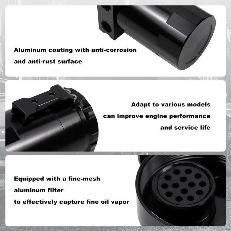 RYANSTAR RACING Oil Catch Can Compatible with Chevy Silverado 1500