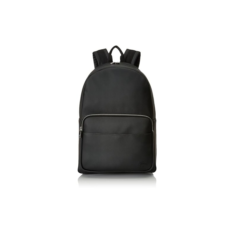 Lacoste Men's Classic Laptop Pocket Backpack, Black, One Size