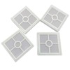 4 Pcs Silicone Coaster Molds, Square Epoxy Casting Molds for