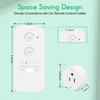 Remote Control Outlet, NineLeaf 4Set Wireless Plugs Outlet, Remote Light