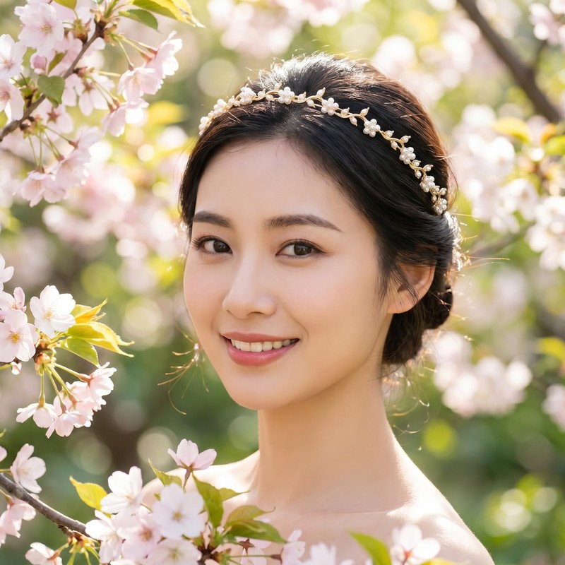 LOHGOU Pearl Headband, Lightweight, Painless, Thin, Sparkling Hair Accessory, For