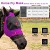 FOXLVDA Horse Fly Mask with Ears, Fashionable and Comfortable Fit