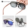 Hifot Sunglasses Attachment Clip On Sunglasses Pack of 2, Flip