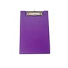 A5 Purple Foldover Clipboard with Pen Holder