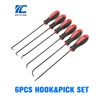 ROTATION Extra Long Precision Hook and Pick Set, 6-Piece Set,