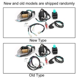 AOWINHIT Ignition Coil Stator CDI Wiring Harness Spark Plug Kit Fit XRCRF 50cc‑125cc Dirt/Pit Bike Kick Start Only Black,Ignition Wire