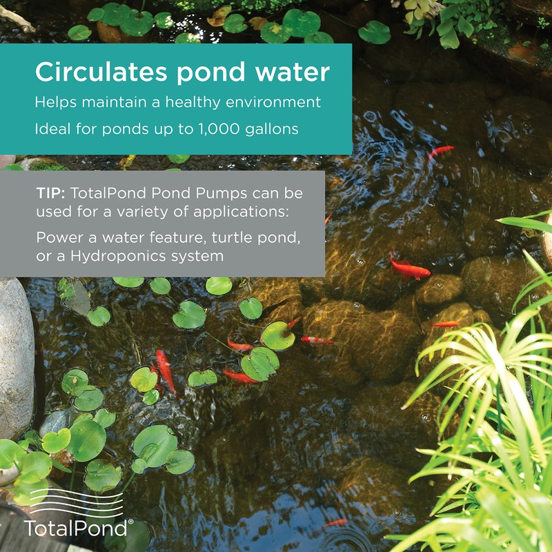 TotalPond 560 GPH Pond Pump, 3/4 in. ID tubing