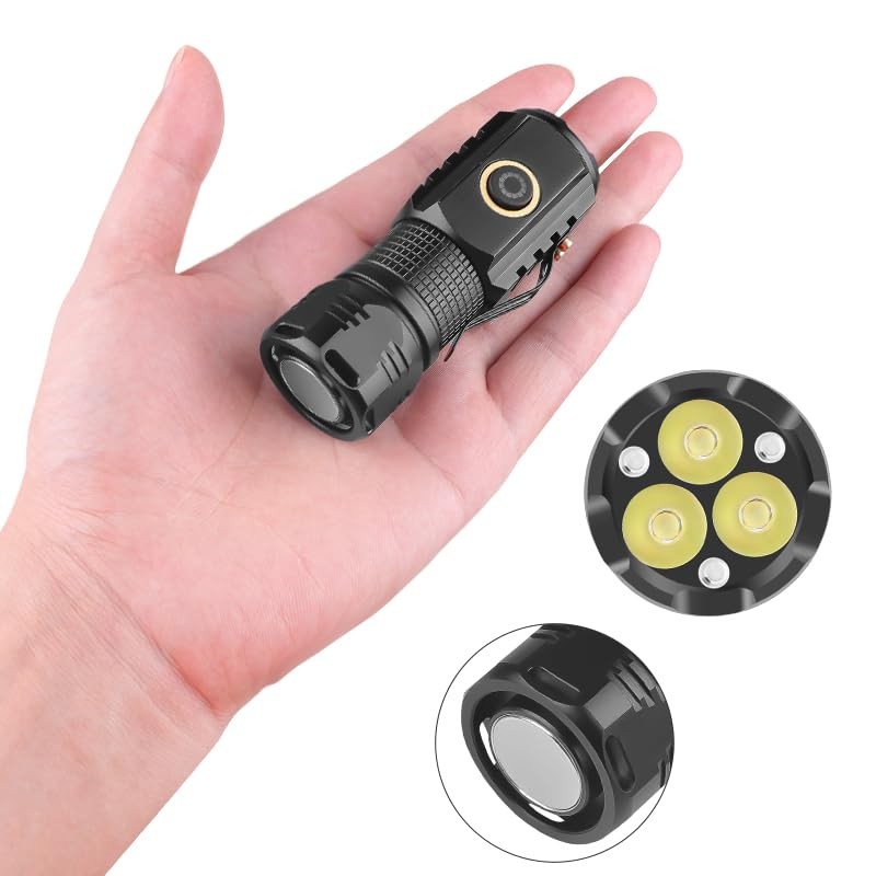 MiXXAR Rechargeable Spotlight, 3,000 Lumens Handheld Hunting Flashlight Led Spot