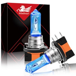 WinPower H15 12V 15/55W Headlight Bulb High Beam/DRL 5000K Xenon look Warm white Bulbs Car Upgrade Halogen Bulb, 2 Pieces