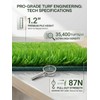 Pawhoo 1.2'' Thick Woven Fake Grass Mat for Dog, Glue-Free