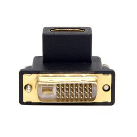 chenyang 90 Degree Up Angled DVI Male to HDMI Female Adapter for Computer & HDTV & Graphics Card