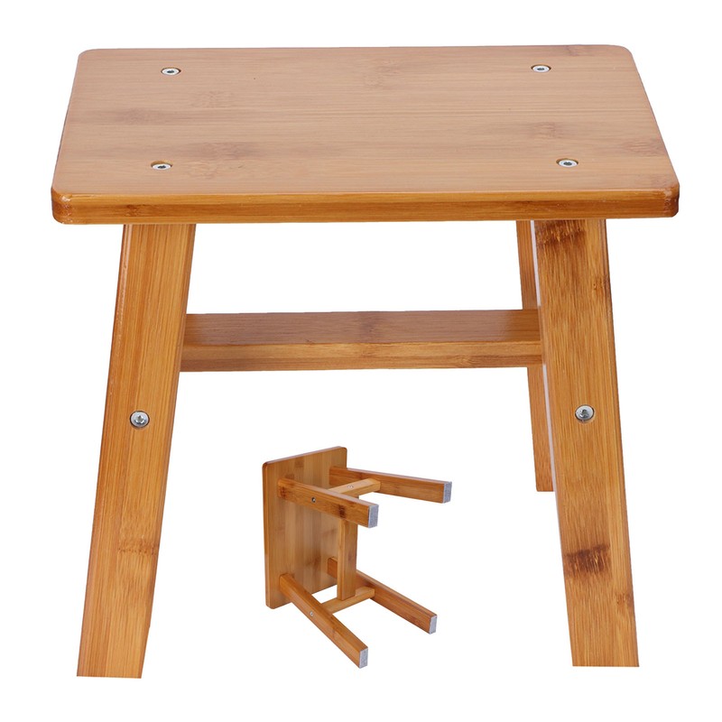 Multipurpose Small Bamboo Stool Low Stool Children Bench for Home