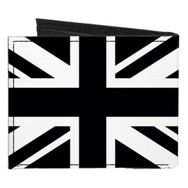 Buckle-Down Men's Standard Canvas Bifold Wallet United Kingdom, 4.0" x 3.5"