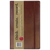 C.R. Gibson MJ5-4792 Brown Bonded Leather Notebook with 240 Ruled