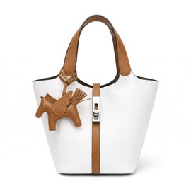 LANGING Women's Handbag, Tote Bag, Large Capacity, Popular, Commuting Bag, Handbag, Eco-Leather, Synthetic Leather, Business, Simple, Solid Color, Ultra-Lightweight, Small, Soft, Interior Pocket