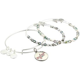 Alex and Ani Color Infusion, A Christmas Story Set of 3 Bangle Bracelet Shiny Silver One Size