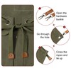HARFINGTON Canvas Chef Aprons 75x69cm Adjustable Strap Cross Back Kitchen