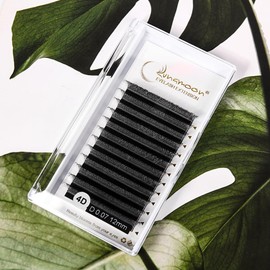 Lunamoon Volume Eyelashes, 4D Eyelash Extension, Premade Fans Eyelash Extensions, Eyelash Extensions, Pre-Fanned Eyelashes, W Eyelashes (4D/0.07D 12 mm)