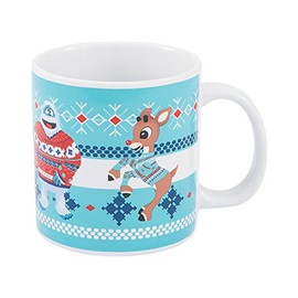 Vandor Rudolph and Bumble Ugly Sweater 20-Ounce Ceramic Mug