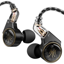 OneOdio Master 1 in-Ear Monitor Earphones - 1DD+1BA Hybrid Wired Earbuds, Hi-Fi Sound Quality, 3.5mm Headphones for Musician, Gaming, Live Streaming（3.5mm Audio Jack）