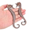 JUXYES Beach Ocean Theme Seahorse Shaped Drawer Handle Pulls, Marine