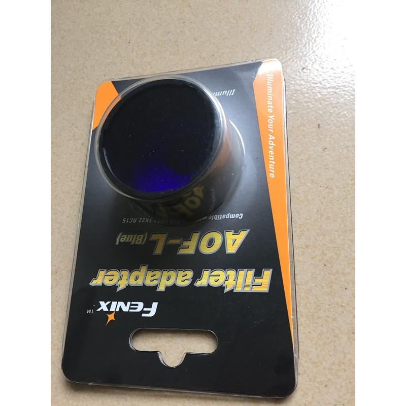 Fenix E40,E50,LD41,TK22,RC15 Flashlights Filter Adapter Diffuser (Blue)