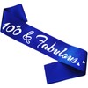 HUBEISIYU 100 & Fabulous Birthday Sash, 100th Birthday Gifts idea