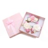 cherrboll Flower Hair Clips Set 3pcs Floral Hair Bow Accessories