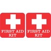 StickerTalk First Aid Kit Vinyl Stickers, 1 Sheet of 2