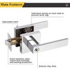 Probrico Heavy Duty Square Keyed Door Lever with Lock and