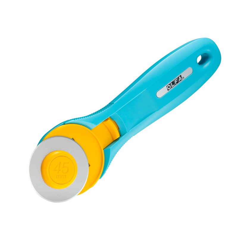 Olfa RTY-2/C Splash Rotary Cutter, Aqua, 45 mm, Turquoise