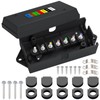 CheeMuii 7 Way Trailer Junction Box Weatherproof 7 Pin Trailer
