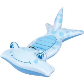 Bestway Hammerhead Ride-On Inflatable Shark Float Raft Rider Ocean Animals Swimming 45in