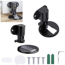 Zinc Alloy Magnetic Door Stop Catch Holder,Height Adjustable Metal Door Stopper, no-Drill/Concealed Screw 2 Way Installation,Heavy Duty Magnetic Door Stoppers for Bottom of Door