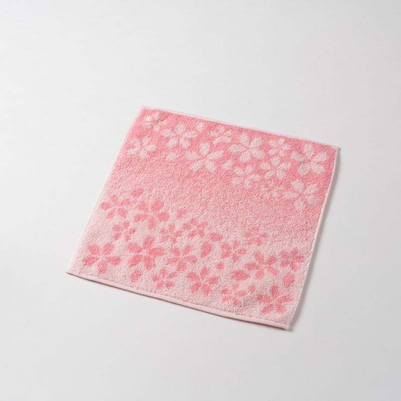 Imabari Handkerchief Towel with Package SAGURA Cherry Blossom Gradient, 9.8