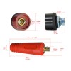 Unbranded TIG Quick Cable Panel Connector Socket For Model DKJ10-25