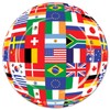 Beistle International Flags 7-inch Dessert Party Plates | 8-Count | (1-Pack)
