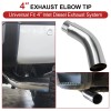 ELSHINE 4 Inch Diesel Exhaust Elbow Tip,Exhaust Pipe Elbow 4.00