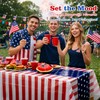 Actilize 4th of July Decorations, 3 Pack Patriotic Tablecloth -