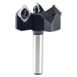 Akylin Surfacing Router Bit 1/4" Shank - 1-1/2" Cut Dia, 3 Wing, CNC Spoilboard Surfacing Router Bit, 10.5x10.5x1.5x2mmx45°Insert Carbide, for Wood Slab Flattening & Rabbeting Flycutter