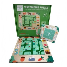 Lynette's Toys Wooden Wayfinding Puzzle for Children Aged 3+, Montessori Toys, Develop Logical Thinking and Problem-Solving Skill, Educational Interactive Toy, Travel Toy, Gift Choice for Birthday