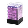 DND Dice Set-Chessex D&D Dice-12mm Opaque Purple and White Plastic