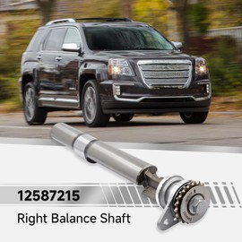 12587215 Right Balance Shaft Compatible with Chevy Equinox Malibu Captiva Sport GMC Terrain Saturn Pontiac Buick 2.0L/2.2L/2.4L 2006-2017 Replace 12721063